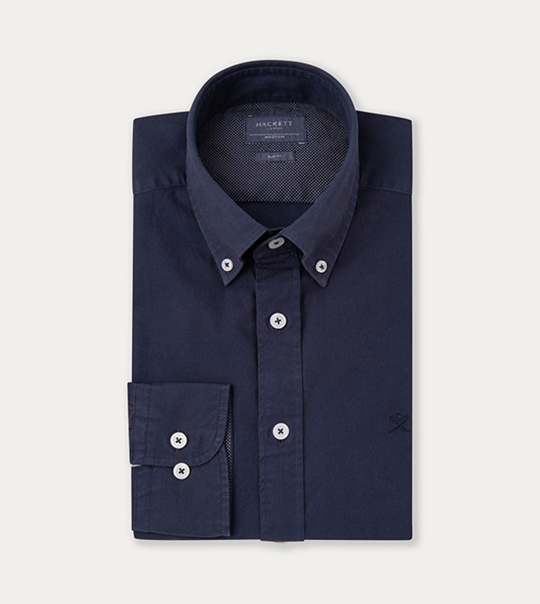 Logo Embroidered Oxford Shirt