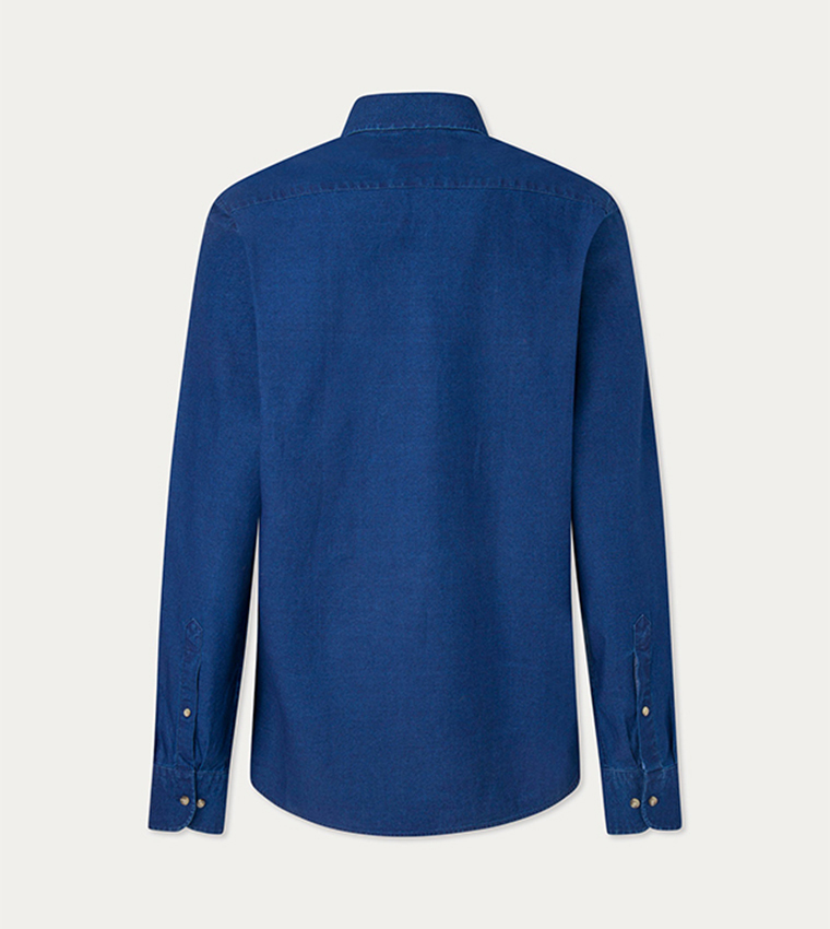Washed Long Sleeves Denim Shirt