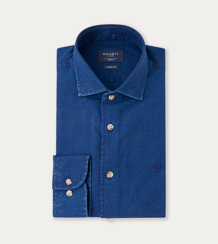 Washed Long Sleeves Denim Shirt
