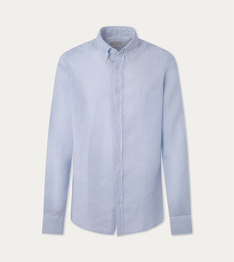 Logo Embroidered Long Sleeves Shirt