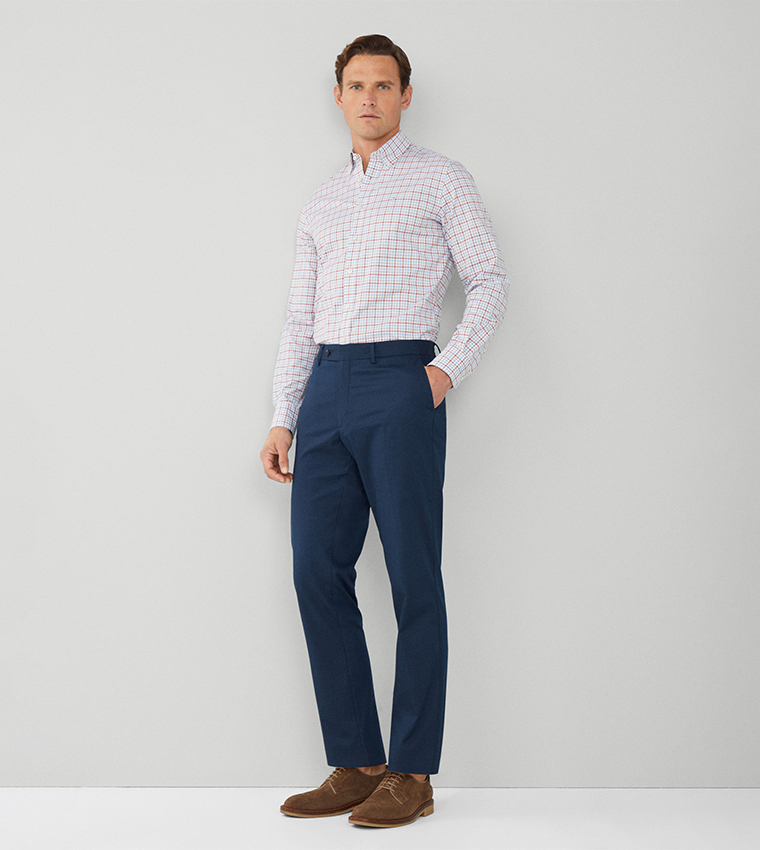 Gingham Checkered Slim Fit Shirt