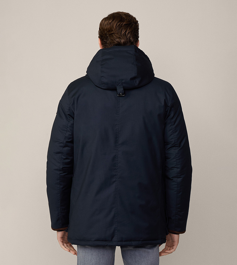 Zippered Water Repellent Hooded Jacket