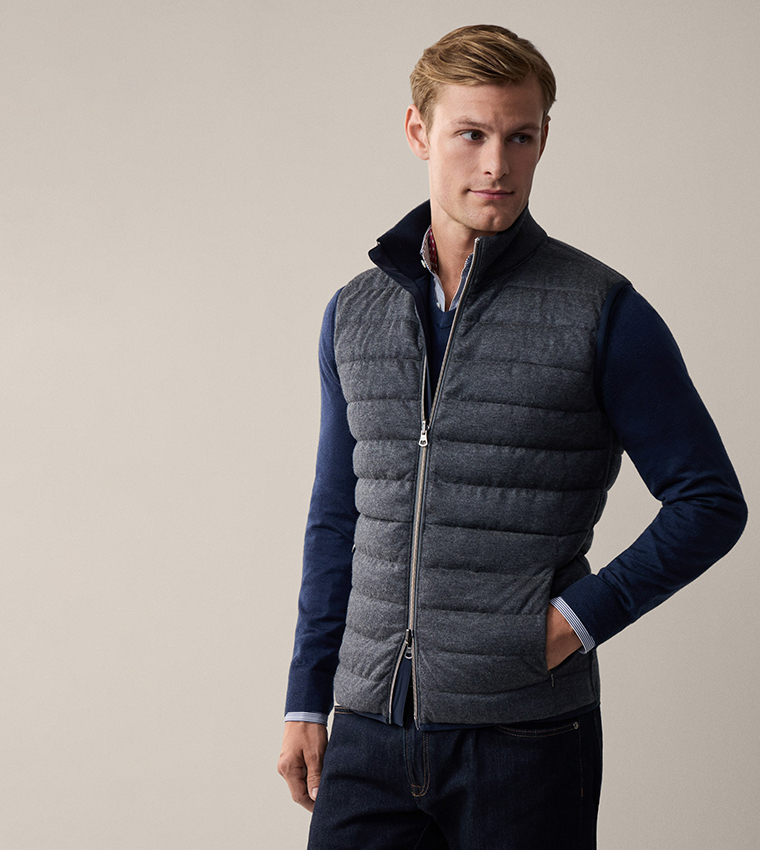Zippered Reversible Padded Gilet