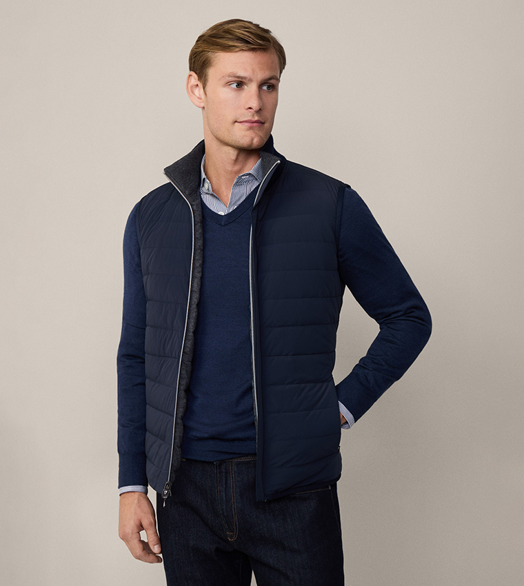 Zippered Reversible Padded Gilet