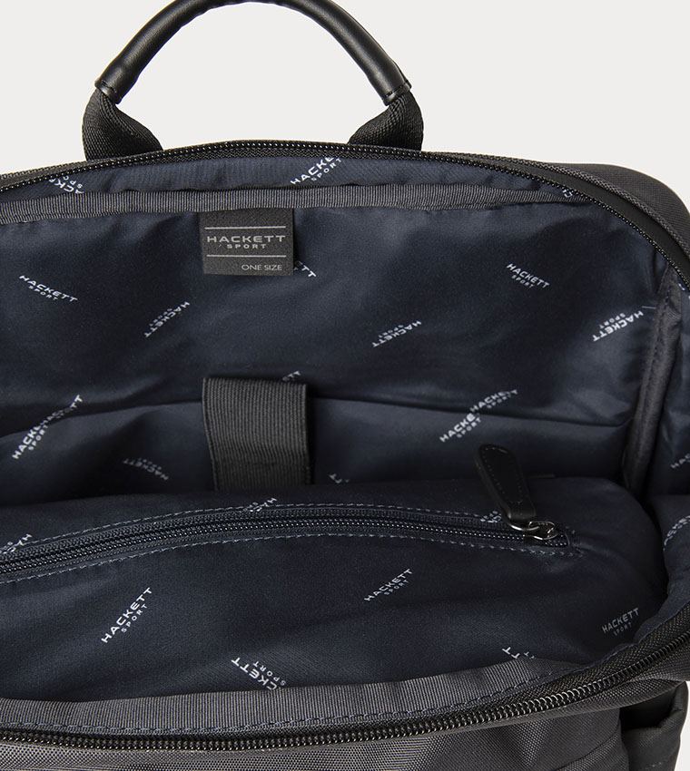 DIAMOND Label Detail Front Pocket Backpack