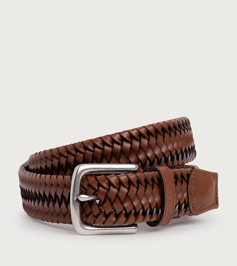 Brown H And M Belt MEN'S H M MADE IN SWEDEN LIGHT BROWN GENUINE