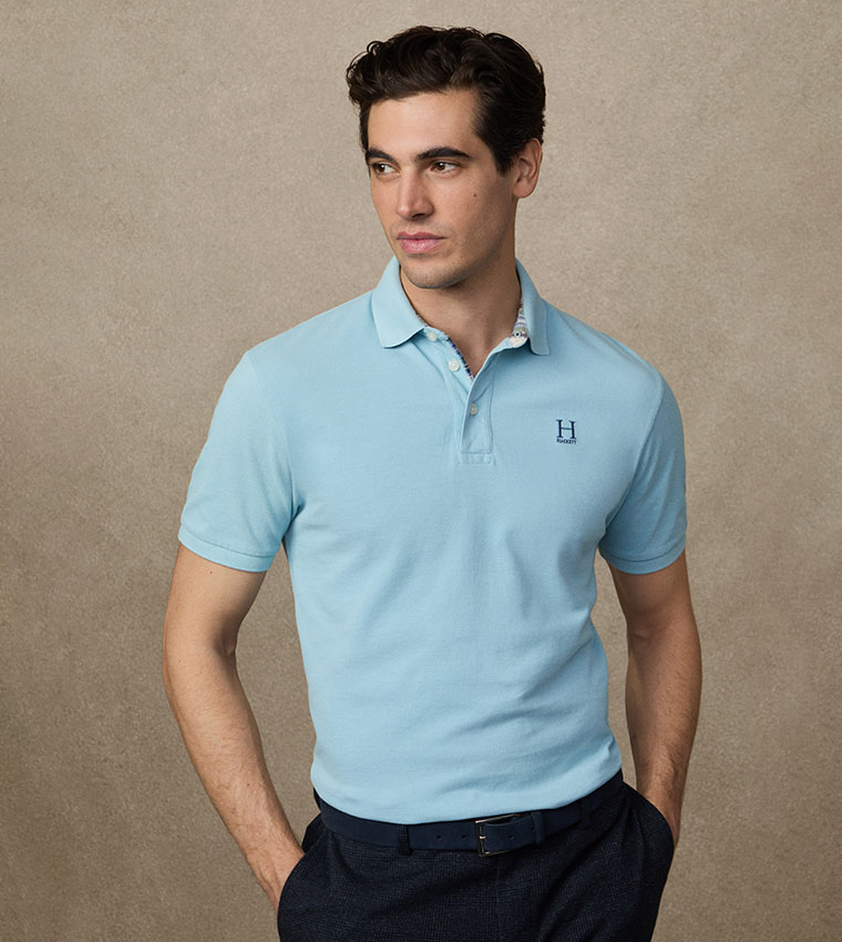 Logo Detail Classic Fit Short Sleeves Polo T-Shirt