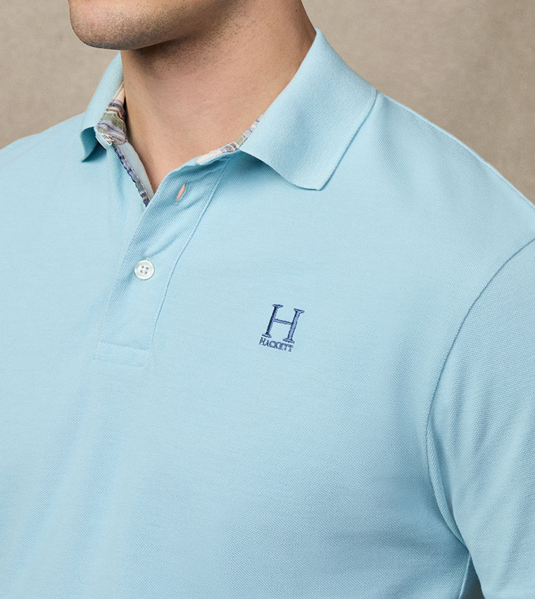 Logo Detail Classic Fit Short Sleeves Polo T-Shirt