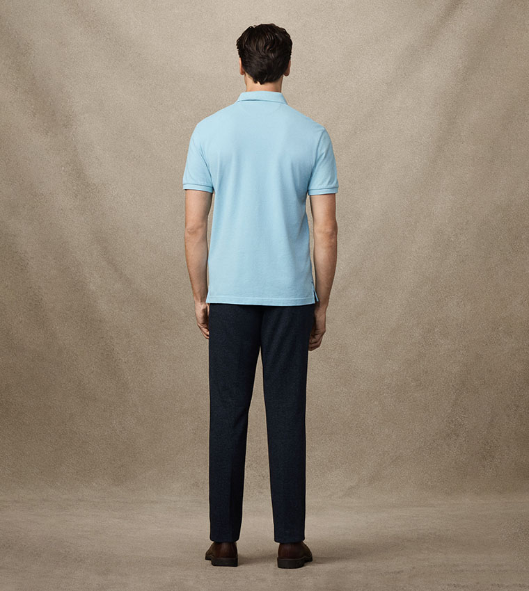 Logo Detail Classic Fit Short Sleeves Polo T-Shirt