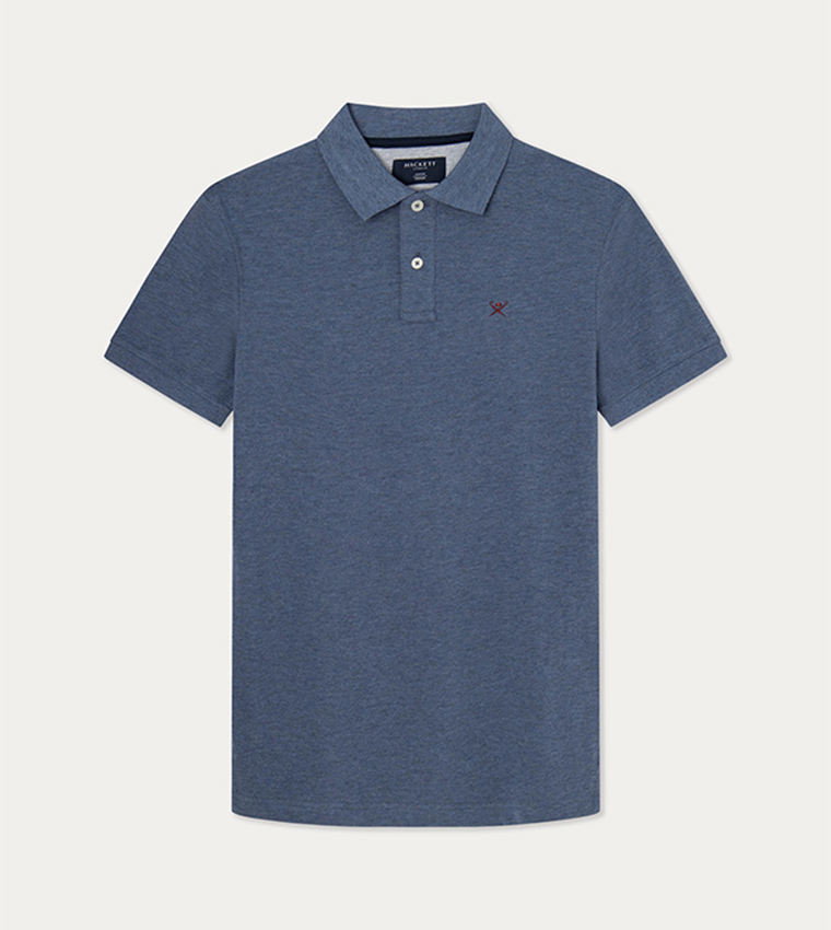 Logo Embroidered Knitted Polo T-Shirt