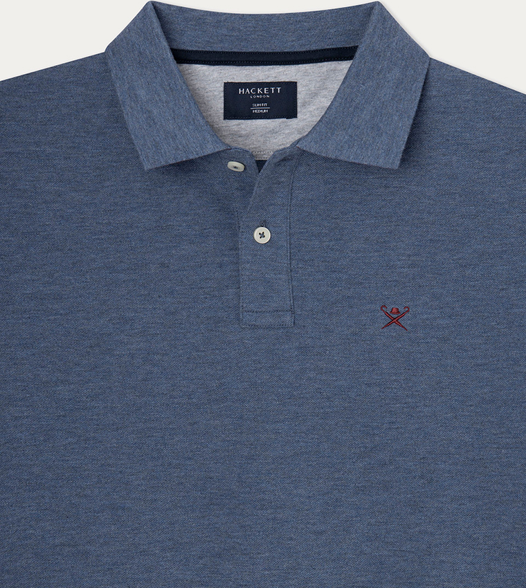 Logo Embroidered Knitted Polo T-Shirt