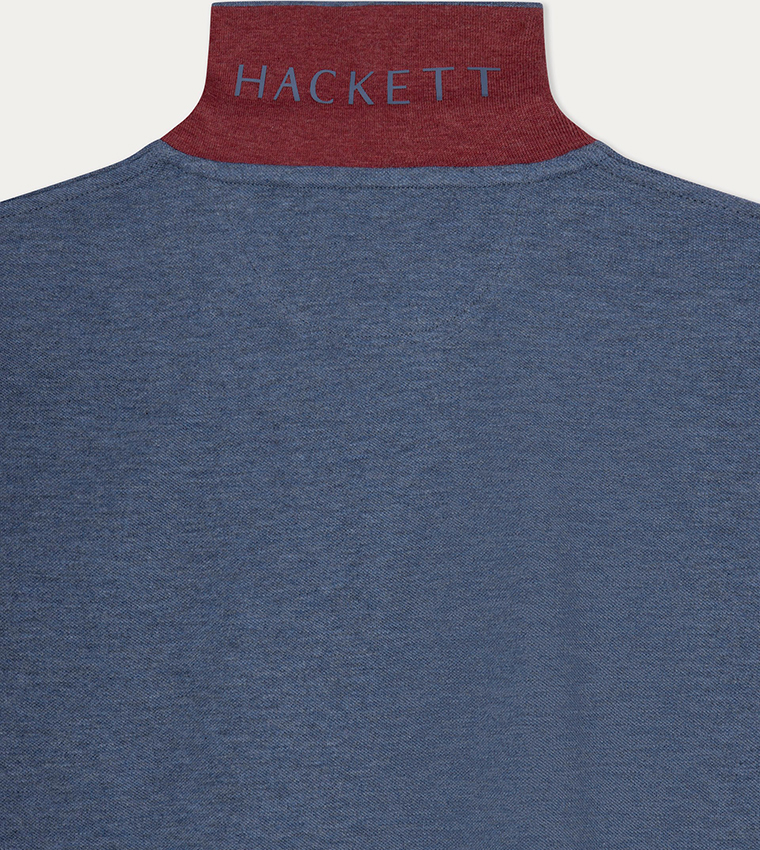 Logo Embroidered Knitted Polo T-Shirt