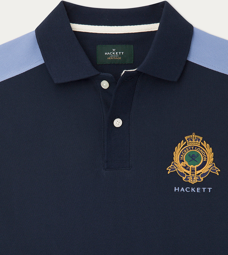 Logo Embroidered Contrast Detail Polo T-Shirt