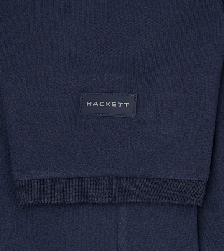 Logo Badge Half-Zipper Polo T-Shirt