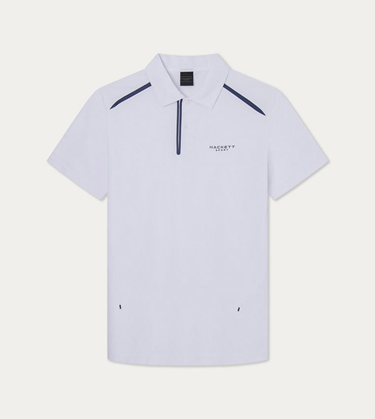 Logo Printed Contrast Detail Polo T-Shirt