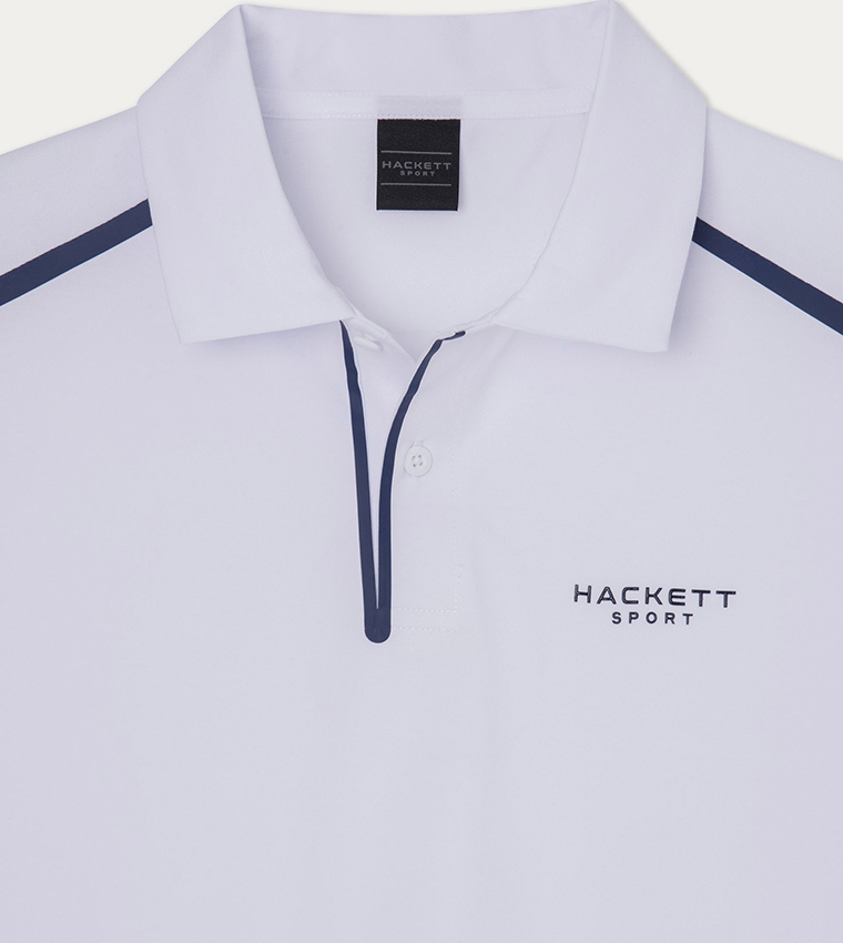 Logo Printed Contrast Detail Polo T-Shirt