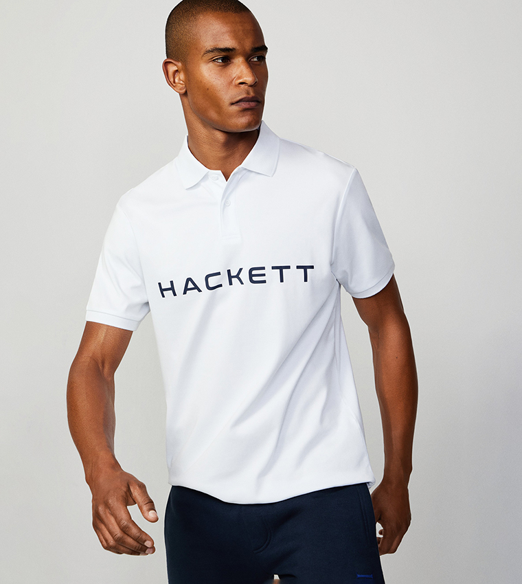 Logo Printed Slim Fit Polo T-Shirt
