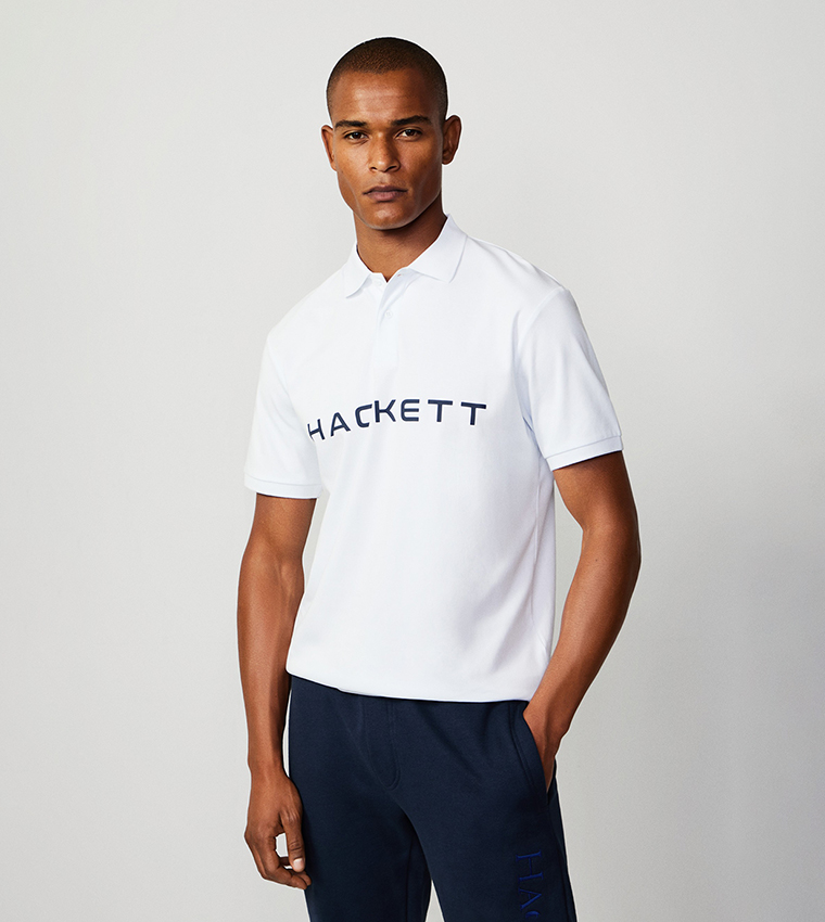 Logo Printed Slim Fit Polo T-Shirt