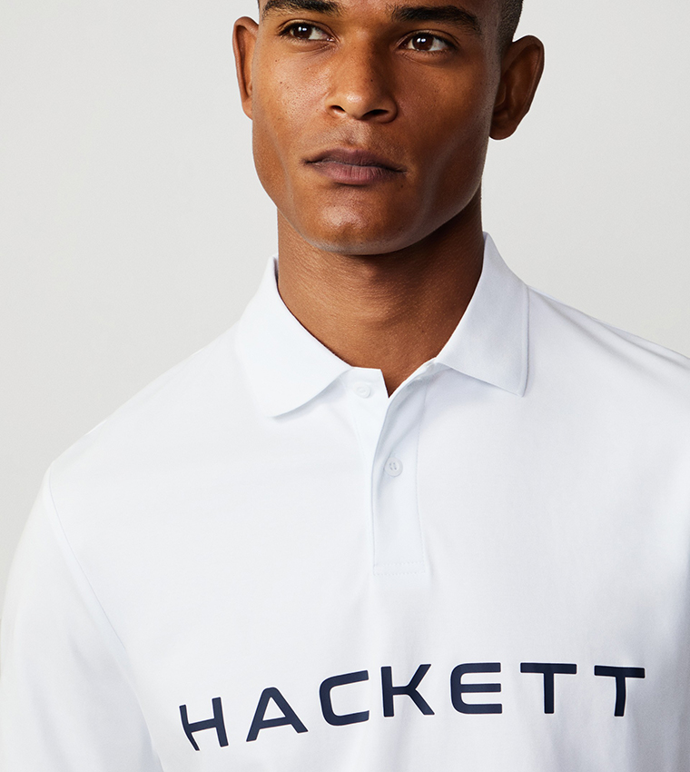 Logo Printed Slim Fit Polo T-Shirt