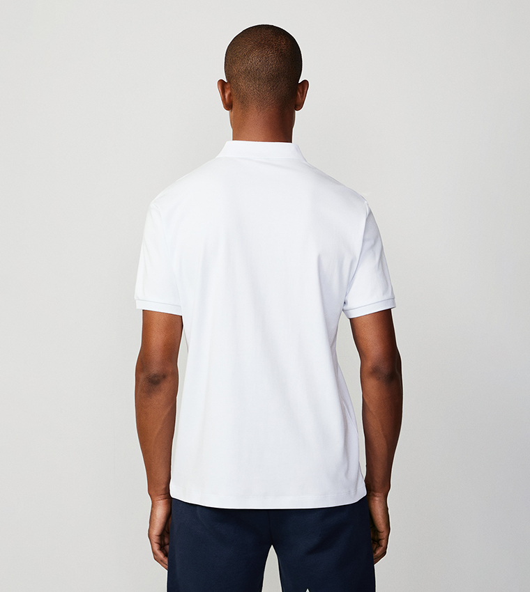 Logo Printed Slim Fit Polo T-Shirt
