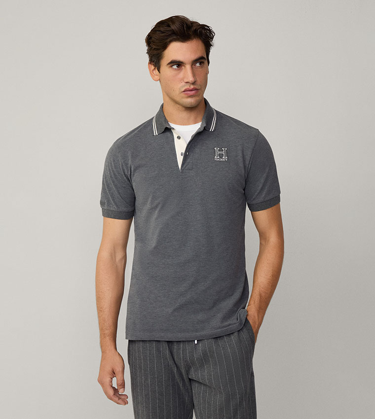 Contrast Tipping Polo T-Shirt