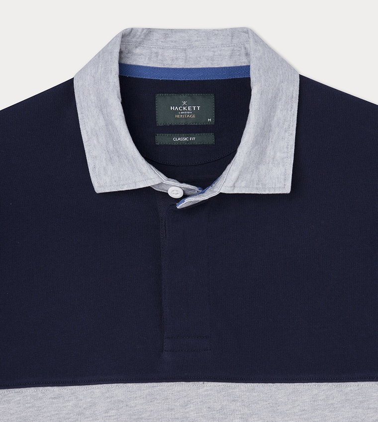 Logo Embroidered Long Sleeves Polo T-Shirt
