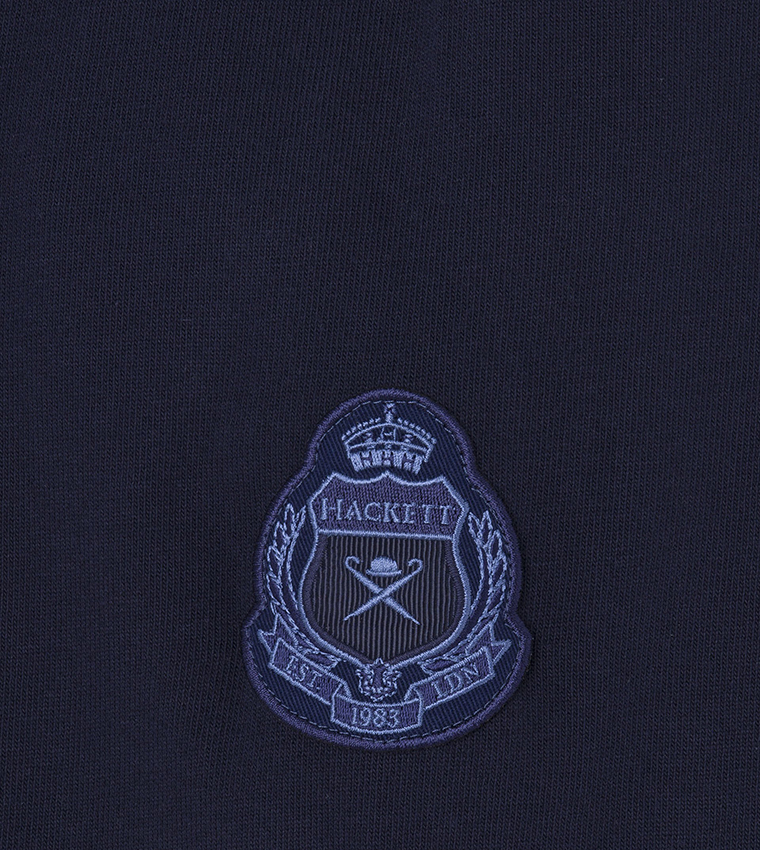 Logo Embroidered Long Sleeves Polo T-Shirt