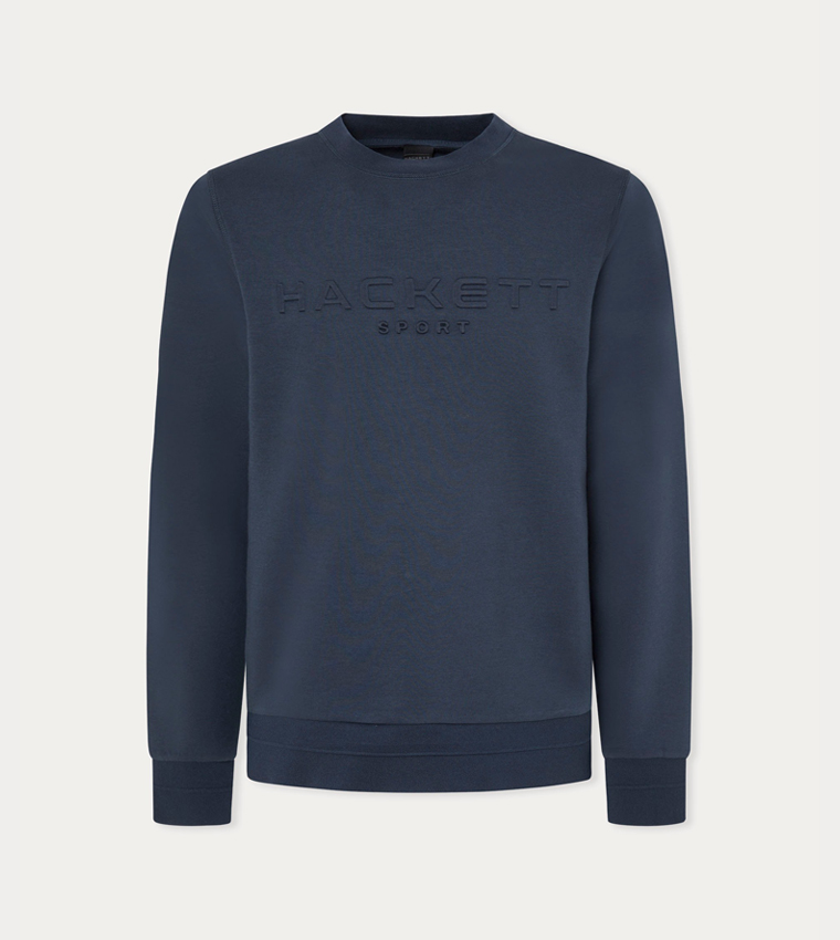 Logo Embossed Long Sleeves Sweatshirt