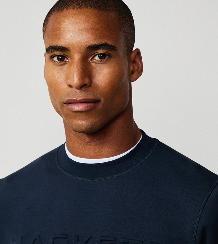 Logo Embossed Long Sleeves Sweatshirt