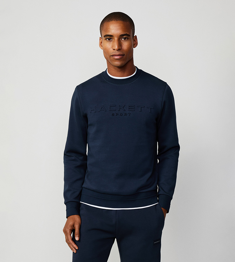 Logo Embossed Long Sleeves Sweatshirt