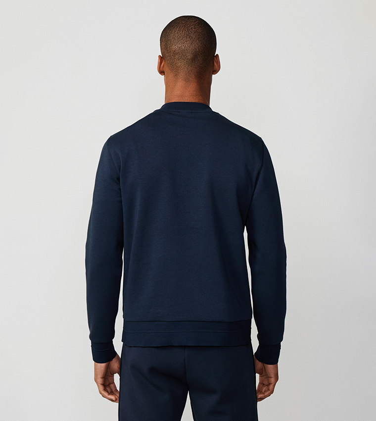 Logo Embossed Long Sleeves Sweatshirt