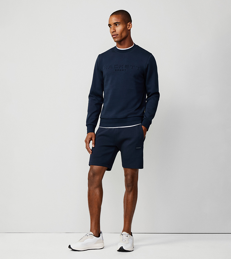 Logo Embossed Long Sleeves Sweatshirt