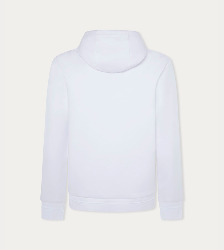 Logo Embossed Long Sleeves Hoodie