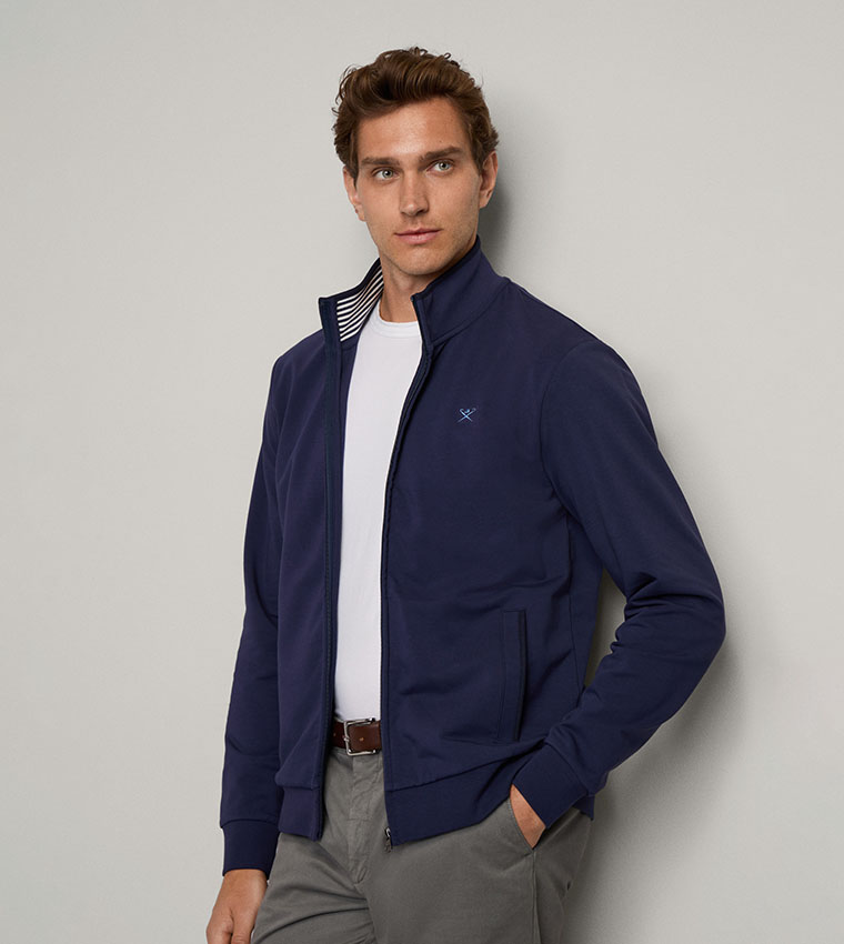 High Neck Long Sleeves Bomber Jacket