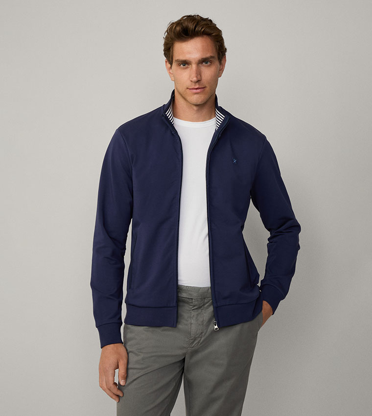 High Neck Long Sleeves Bomber Jacket