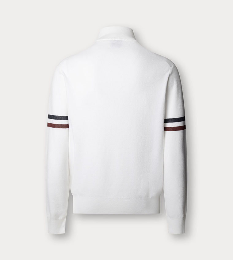 Logo Detail High Neck Sweater