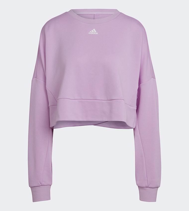 Purple cheap adidas sweatshirt