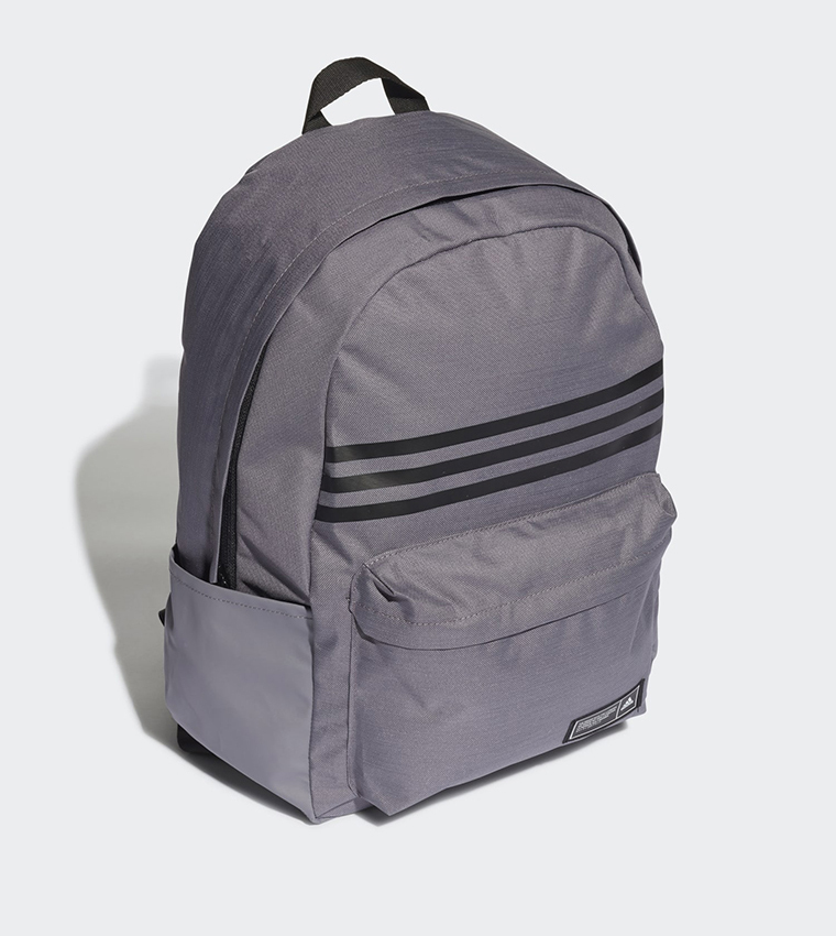 Buy Adidas Classic 3 Stripes Horizontal Backpack In Grey | 6thStreet Oman