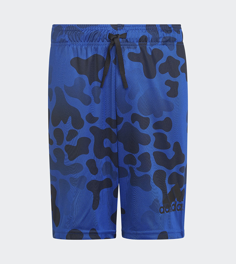 Adidas blue camo shorts sale