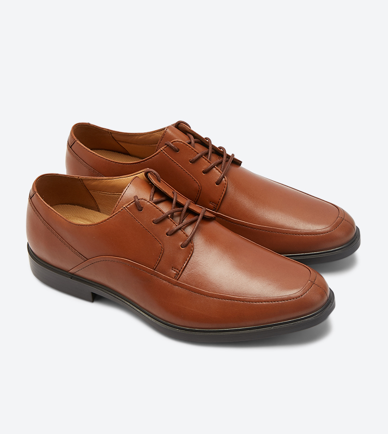 Turner Mt Lace Up Closure Oxford Shoes - Tan