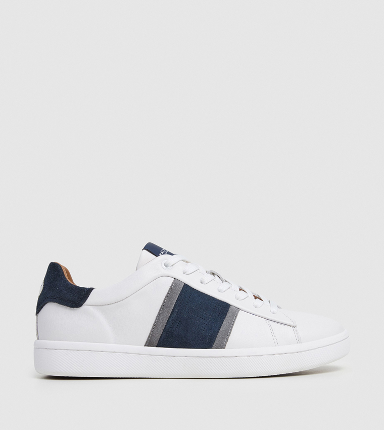 Color Block Lace-Up Sneakers
