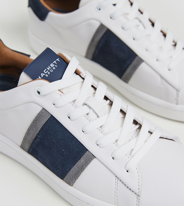 Color Block Lace-Up Sneakers
