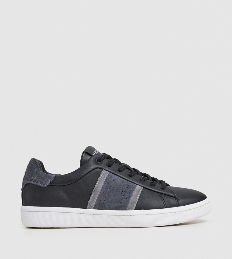 Color Block Lace-Up Sneakers