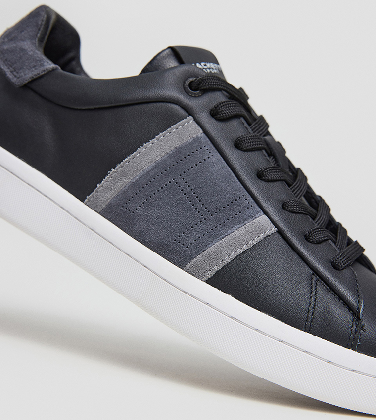 Color Block Lace-Up Sneakers