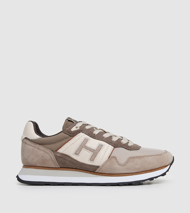 Logo Detail Lace Up Running Sneakers