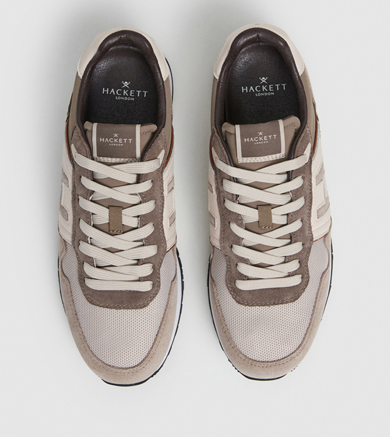Logo Detail Lace Up Running Sneakers