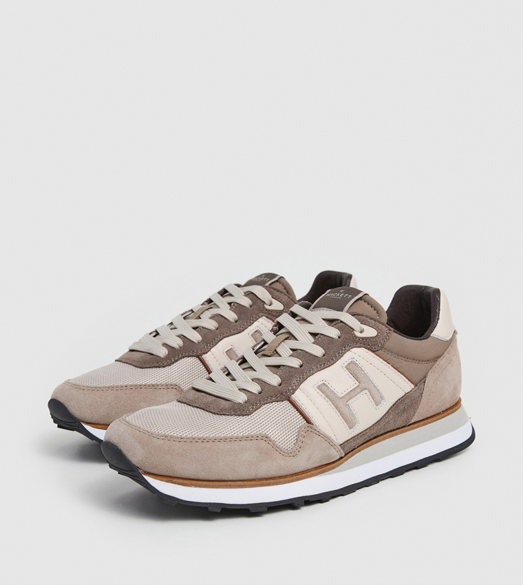 Logo Detail Lace Up Running Sneakers