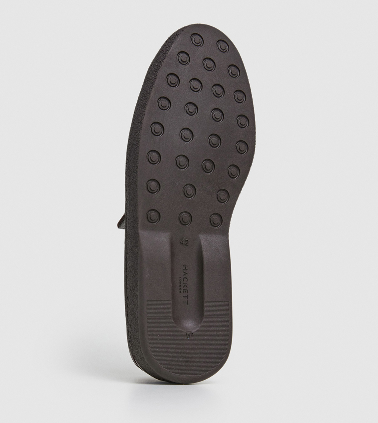 Textured Leather Loafers