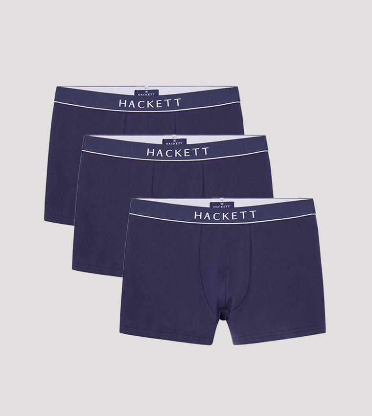 3-Pack Logo Waistband Trunks