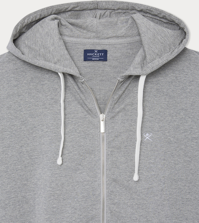 جاكيت هودي بشعار مطرز